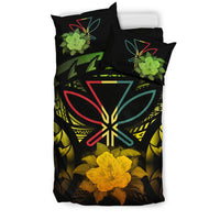 Kanaka Maoli Reggae Hibiscus Rising Bedding Set - Polynesian Pride