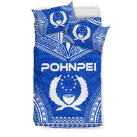Pohnpei Flag Polynesian Chief Duvet Cover Set - Polynesian Pride