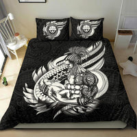 Polynesian Bedding Set - Federated States Of Micronesia Duvet Cover Set Father And Son Black - Polynesian Pride