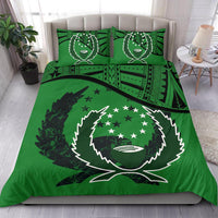 Pohnpei Duvet Cover Set - Pohnpei Flag Green - Polynesian Pride