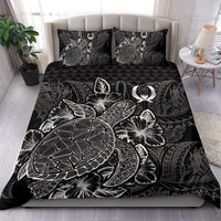 Polynesian Bedding Set - Pohnpei Duvet Cover Set Black Color - Polynesian Pride