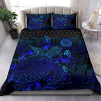 Polynesian Bedding Set - American Samoa Duvet Cover Set Blue Color - Polynesian Pride