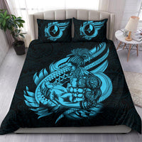 Polynesian Bedding Set - Yap Duvet Cover Set Father And Son Emerald - Polynesian Pride