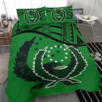 Pohnpei Duvet Cover Set - Pohnpei Flag Green - Polynesian Pride