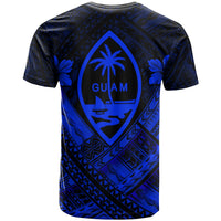 Guam Polynesian Custom T Shirt Guam Blue Seal Camisole Hibiscus Style - Polynesian Pride