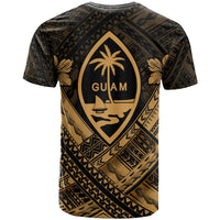 Guam Polynesian Custom T Shirt Guam Gold Seal Camisole Hibiscus Style - Polynesian Pride