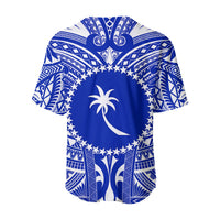 (Custom Personalised) Chuuk Baseball Jersey Micronesia Simple Pattern White LT13 - Polynesian Pride