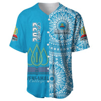 (Custom Personalised) Lavengamalie Tonga College Baseball Jersey Class Of Year Tongan Ngatu Pattern LT14 - Polynesian Pride