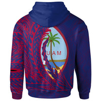Guam Zip Hoodie Piti Wings Style - Polynesian Pride