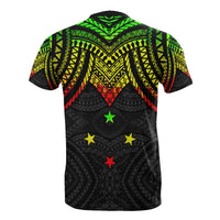 Pohnpei T Shirt Micronesian Pattern Reggae Armor Style - Polynesian Pride