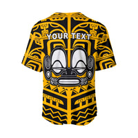 (Custom Personalised) Marquesas Islands Baseball Jersey - Marquesas Tattoo Version 02 LT13 - Polynesian Pride