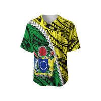 Cook Islands Baseball Jersey Polynesian Pattern LT13 - Polynesian Pride