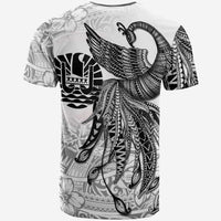 Tahiti T Shirt Polynesian Phoenix Bird, Fairytales Bird Black - Polynesian Pride