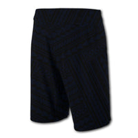 Hawaii Kakau Polynesian Hammerhead Shark Map Board Shorts - Blue - Polynesian Pride