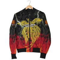 Papua New Guinea Women Bomber Jacket Independence Day Special Style LT16 - Polynesian Pride