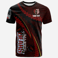 Hawaii Baldwin High School Custom Polynesian T Shirt Baldwin Super Bears Polynesian Tribal Pattern Scratch Style LT10 - Polynesian Pride