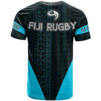 Fiji T Shirt Rugby With Palm Leaf - Polynesian Pride