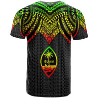 Guam T Shirt Polynesian Armor Style Reagge - Polynesian Pride