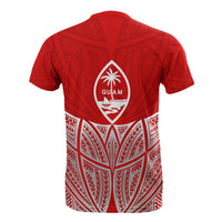 Guam Polynesian T Shirt Red Pride Map and Seal - Polynesian Pride