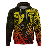 Custom Polynesian Valentine Couple Hoodie I LOVE YOU Hibiscus Style Special LT13 No Men - Polynesian Pride