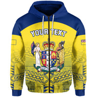 Custom Niue Zip Hoodie Rock of Polynesia (Golden) LT13 Unisex Golden - Polynesian Pride
