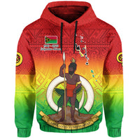 Vanuatu Independence Day Hoodie 42nd Anniversary Yumi Yumi Yumi LT13 Hoodie Red - Polynesian Pride