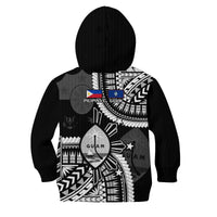Guam and Philippines Hoodie KID Guaman Filipinas Together Black LT14 - Polynesian Pride