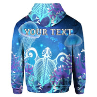 Custom Hawaii Turtle Jellyfish Coral Hoodie Galaxy Hoodie - Polynesian Pride