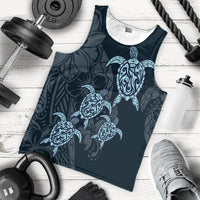 Hawaiian Hibiscus Plumeria Sea Turtle Polynesian Tank Top - AH - Polynesian Pride