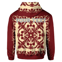 Custom Hawaiian Palm Tree Quilt Vintage Hoodie - Polynesian Pride