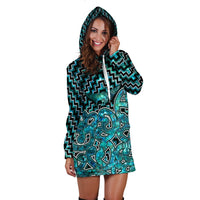 New Zealand Hoodie Dress Maori Graphic Tee patterns Paua Shell LT6 - Polynesian Pride
