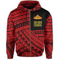 Polynesian Protect Mauna Kea Kanaka Maoli Hawaii Zip Hoodie Quarter Style - Polynesian Pride