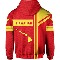 Kanaka Maoli Flag Polynesian Hoodie Morale Style - Polynesian Pride