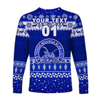 (Custom Personalised) Hofangahau College Christmas Long Sleeve Shirt Simple Style LT8 - Polynesian Pride