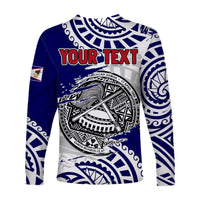 (Custom Personalised) American Samoa Independence Day Long Sleeve Shirt Polynesian Special Version LT14 - Polynesian Pride
