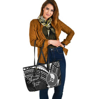 Yap State Custom Personalised Leather Tote - Cross Style - Polynesian Pride