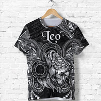 Custom Leo Zodiac Polynesian T Shirt Unique Style Black LT8 - Polynesian Pride