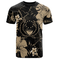 Pohnpei Micronesia T Shirt Yellow Hibiscus Palm Monstera Unisex YELLOW - Polynesian Pride