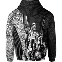 Hawaiian King Kamehameha Hoodie Vibe Black Style LT6 - Polynesian Pride