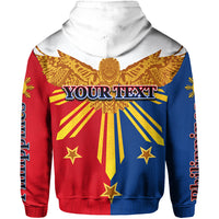 Custom Philippines Zip Hoodie Eagle LT6 - Polynesian Pride