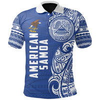 American Samoa Polo Shirt Amerika Samoa Polo Half Style Unisex Blue - Polynesian Pride
