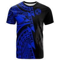 Polynesian Tonga T Shirt Maui Moana Tattoo with Seal Tonga Unisex Blue - Polynesian Pride