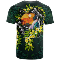 Guam Polynesian T Shirt Ti Leaf Lei Turtle - Polynesian Pride