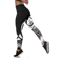 Marquesas Islands Polynesian Leggings - Polynesian Tattoo Black Version - Polynesian Pride
