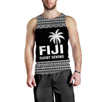 Fiji Rugby Sevens Men Tank Top Simple Style LT9 Blue - Polynesian Pride