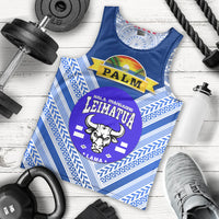 (Custom Personalised) Mate Ma'a Tonga Men Tank Top Leimatu'a Bulls Creative Style - Blue NO.1, Custom Text And Number LT8 - Polynesian Pride