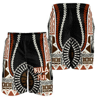 Bula Fiji Men Short Masi Tapa Patterns Style LT6 - Polynesian Pride