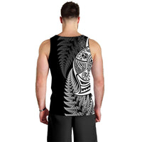 Maori Rugby Men Tank Top Tattoo Mix Fern Leaf LT6 - Polynesian Pride