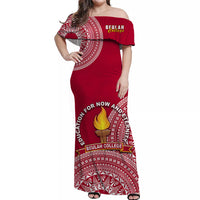 Custom Tonga Polynesian Matching Hawaiian Shirt and Dress Beulah College with Ngatu Pattern LT14 - Polynesian Pride