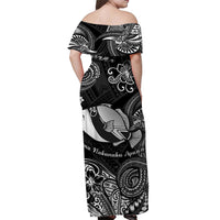 Hawaii State Fish: Humuhumu Nukunuku Apuaa Polynesian Matching Dress and Hawaiian Shirt Matching Couples Outfit Unique Style Black LT8 - Polynesian Pride